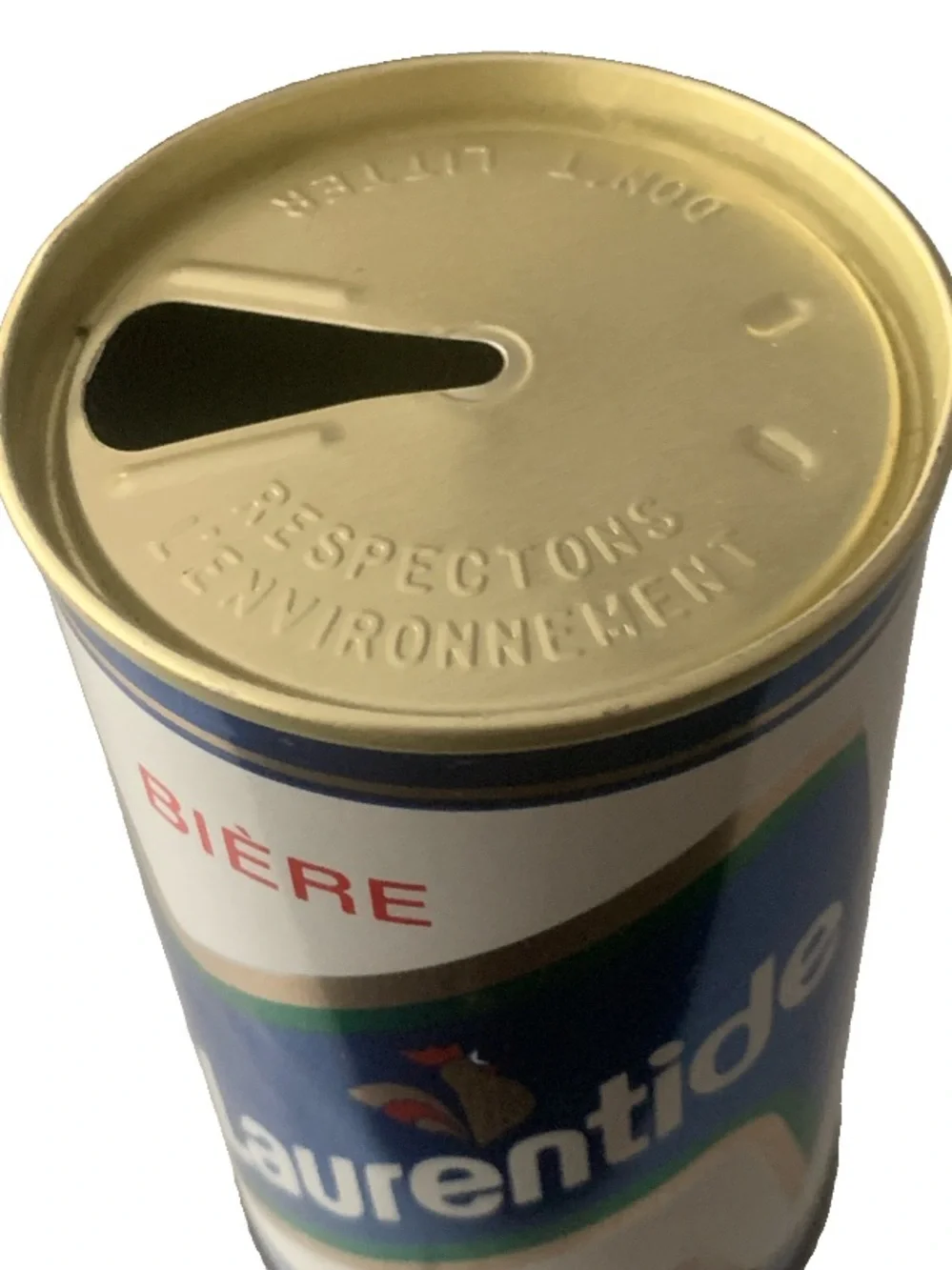 Vintage Beer Can Laurentide Biere Ale Tab Empty Steel Can Canada Molson